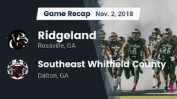 Recap: Ridgeland  vs. Southeast Whitfield County 2018