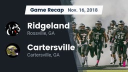 Recap: Ridgeland  vs. Cartersville  2018