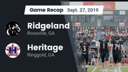 Recap: Ridgeland  vs. Heritage  2019