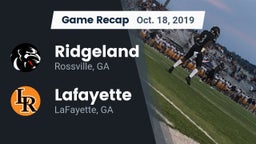 Recap: Ridgeland  vs. Lafayette  2019