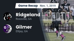 Recap: Ridgeland  vs. Gilmer  2019