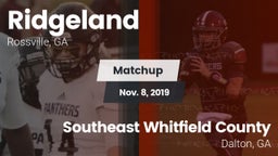 Matchup: Ridgeland vs. Southeast Whitfield County 2019
