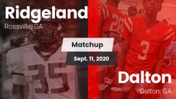 Matchup: Ridgeland vs. Dalton  2020