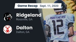 Recap: Ridgeland  vs. Dalton  2020