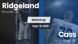 Matchup: Ridgeland vs. Cass  2020