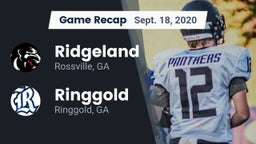 Recap: Ridgeland  vs. Ringgold  2020