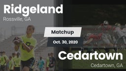 Matchup: Ridgeland vs. Cedartown  2020