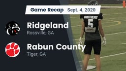 Recap: Ridgeland  vs. Rabun County  2020