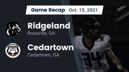 Recap: Ridgeland  vs. Cedartown  2021