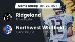 Recap: Ridgeland  vs. Northwest Whitfield  2021