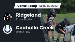 Recap: Ridgeland  vs. Coahulla Creek  2023