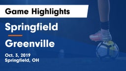 Springfield  vs Greenville  Game Highlights - Oct. 3, 2019