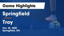 Springfield  vs Troy  Game Highlights - Oct. 20, 2020