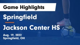 Springfield  vs Jackson Center HS Game Highlights - Aug. 19, 2022