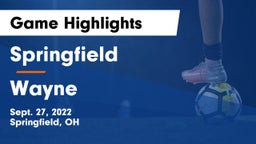 Springfield  vs Wayne  Game Highlights - Sept. 27, 2022