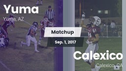 Matchup: Yuma vs. Calexico  2017