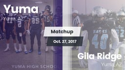 Matchup: Yuma vs. Gila Ridge  2017