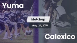 Matchup: Yuma vs. Calexico 2018