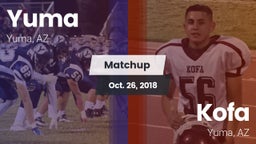 Matchup: Yuma vs. Kofa  2018