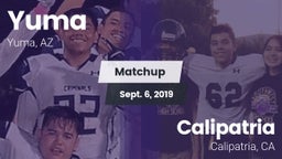 Matchup: Yuma vs. Calipatria  2019