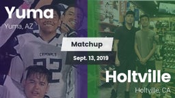 Matchup: Yuma vs. Holtville  2019