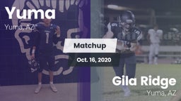 Matchup: Yuma vs. Gila Ridge  2020