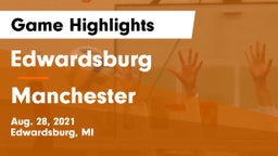 Edwardsburg  vs Manchester  Game Highlights - Aug. 28, 2021