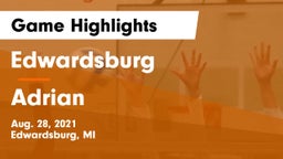 Edwardsburg  vs Adrian  Game Highlights - Aug. 28, 2021