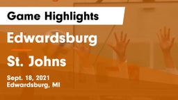 Edwardsburg  vs St. Johns  Game Highlights - Sept. 18, 2021