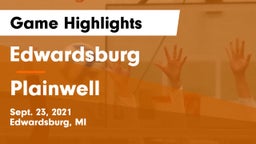 Edwardsburg  vs Plainwell  Game Highlights - Sept. 23, 2021
