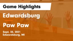 Edwardsburg  vs Paw Paw  Game Highlights - Sept. 30, 2021