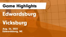 Edwardsburg  vs Vicksburg Game Highlights - Aug. 26, 2022