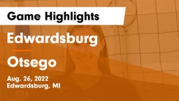 Edwardsburg  vs Otsego Game Highlights - Aug. 26, 2022