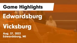 Edwardsburg  vs Vicksburg Game Highlights - Aug. 27, 2022
