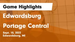 Edwardsburg  vs Portage Central Game Highlights - Sept. 10, 2022