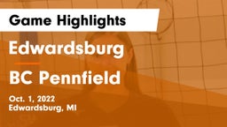Edwardsburg  vs BC Pennfield Game Highlights - Oct. 1, 2022