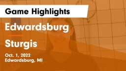 Edwardsburg  vs Sturgis Game Highlights - Oct. 1, 2022