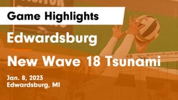Edwardsburg  vs New Wave 18 Tsunami Game Highlights - Jan. 8, 2023