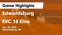 Edwardsburg  vs EVC 18 Elite Game Highlights - Jan. 28, 2023