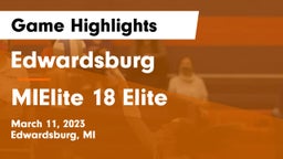 Edwardsburg  vs MIElite 18 Elite Game Highlights - March 11, 2023