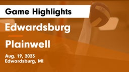 Edwardsburg  vs Plainwell  Game Highlights - Aug. 19, 2023