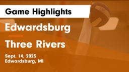 Edwardsburg  vs Three Rivers  Game Highlights - Sept. 14, 2023