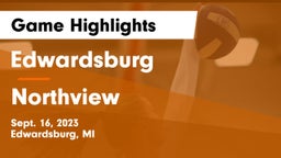 Edwardsburg  vs Northview  Game Highlights - Sept. 16, 2023