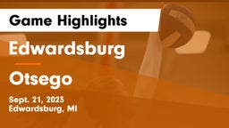 Edwardsburg  vs Otsego  Game Highlights - Sept. 21, 2023