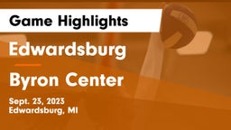 Edwardsburg  vs Byron Center  Game Highlights - Sept. 23, 2023