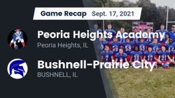 Recap: Peoria Heights Academy vs. Bushnell-Prairie City  2021