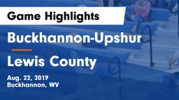 Buckhannon-Upshur  vs Lewis County  Game Highlights - Aug. 22, 2019