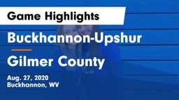 Buckhannon-Upshur  vs Gilmer County  Game Highlights - Aug. 27, 2020