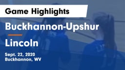 Buckhannon-Upshur  vs Lincoln Game Highlights - Sept. 22, 2020