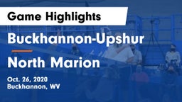 Buckhannon-Upshur  vs North Marion Game Highlights - Oct. 26, 2020